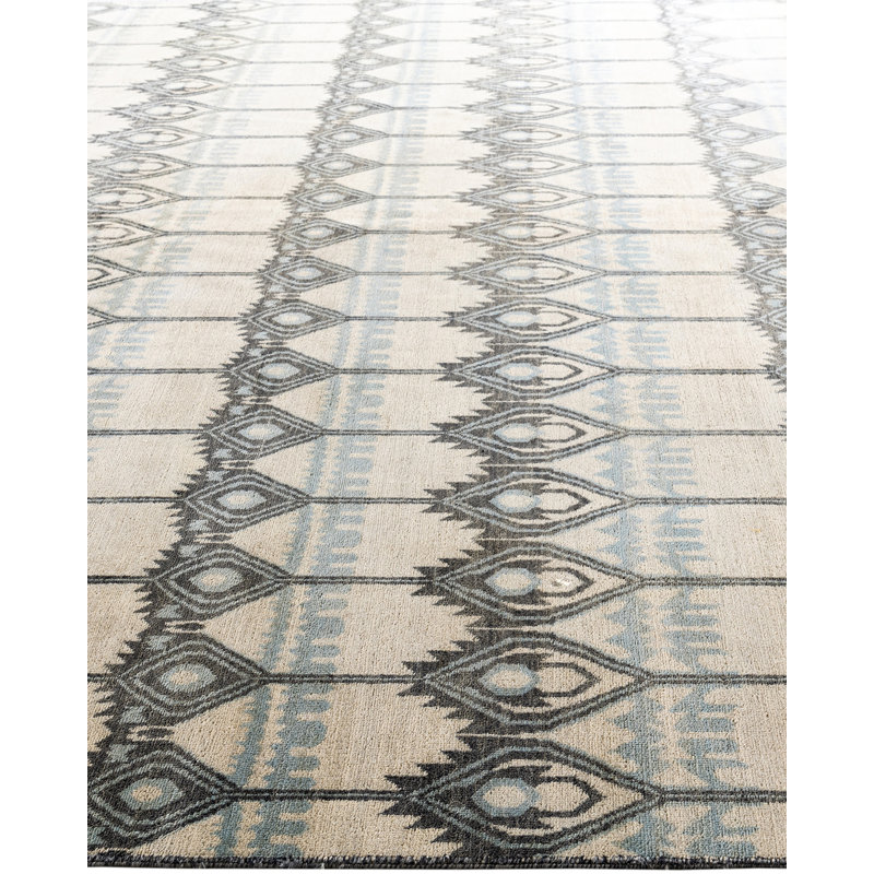 Overdyed One-of-a-Kind 9' 1" x 12' 4" Hand Knotted Area Rug