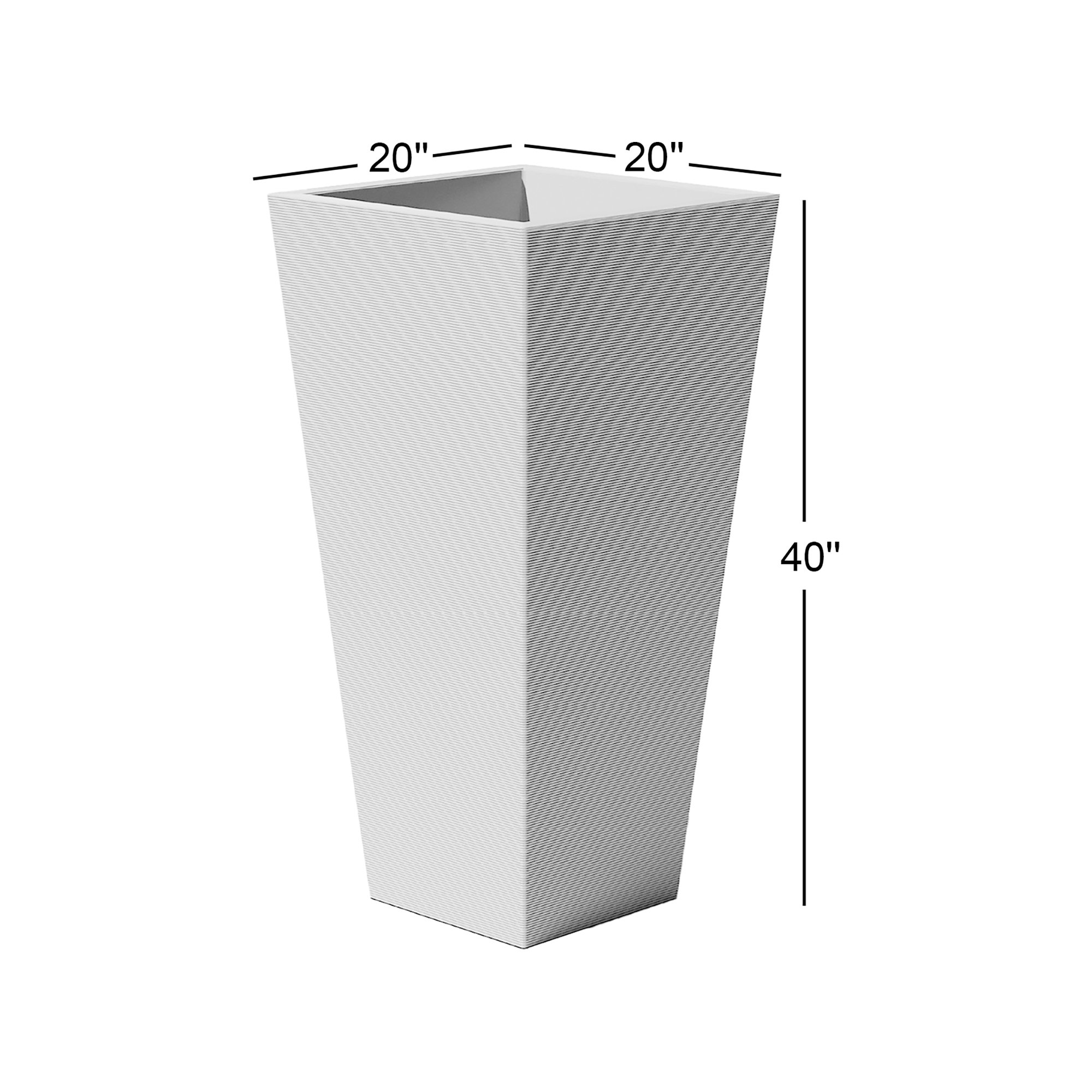 Pro Series Column Forty Planter, Black