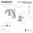 Kingston Brass NuvoFusion Two-Handle 3-Hole Deck Mount Widespread Bathroom Faucet with Retail Pop-Up Drain-11176846