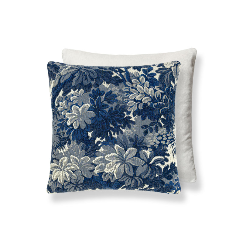 Throw Square Pillow Cover & Insert, Blue Shadow