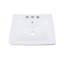 Lavabo de salle de bain rectangulaire en porcelaine vitreuse avec trop-plein weewash pour enfants-46019703-46019702