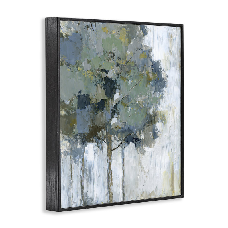 «Flecked Tree Abstraction», art de la giclée encadrée par Nan, Giclée encadrée noir minuit, H 30 po x l 24 po