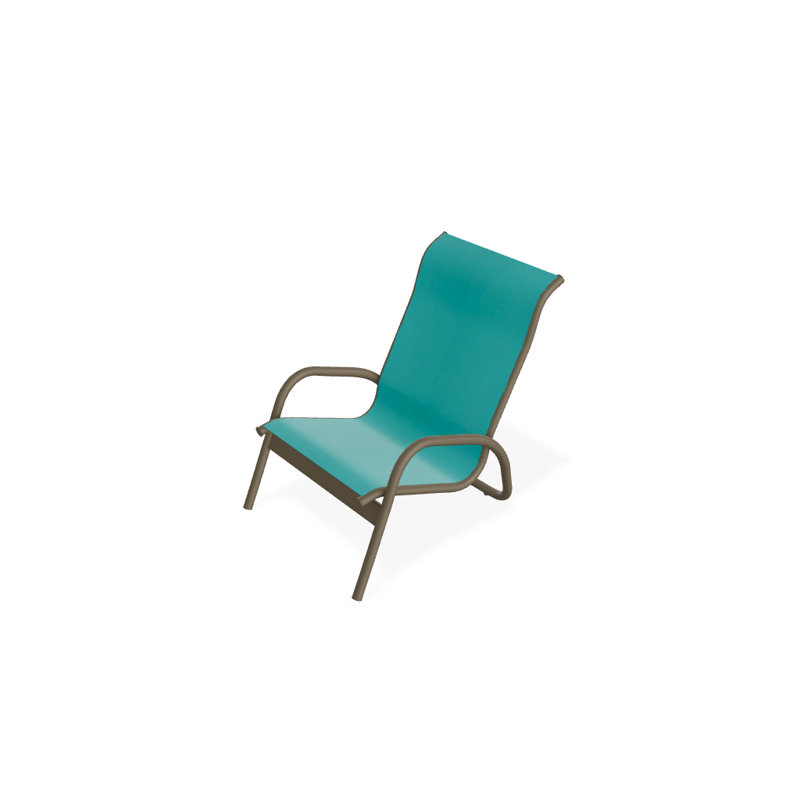 Gardenella Patio Chair, Aqua, Beachwood