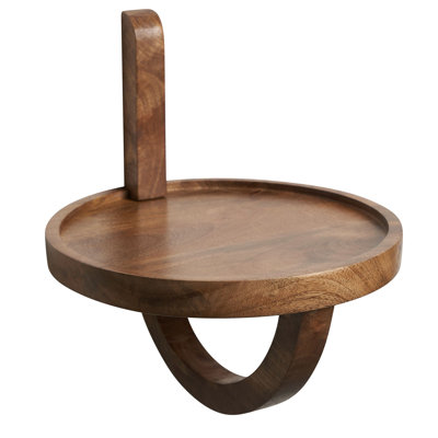 Boise Round Mango Solid Wood Floating Shelf