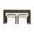 Arnaline Console Table set w/ 2 Upholstered Stools