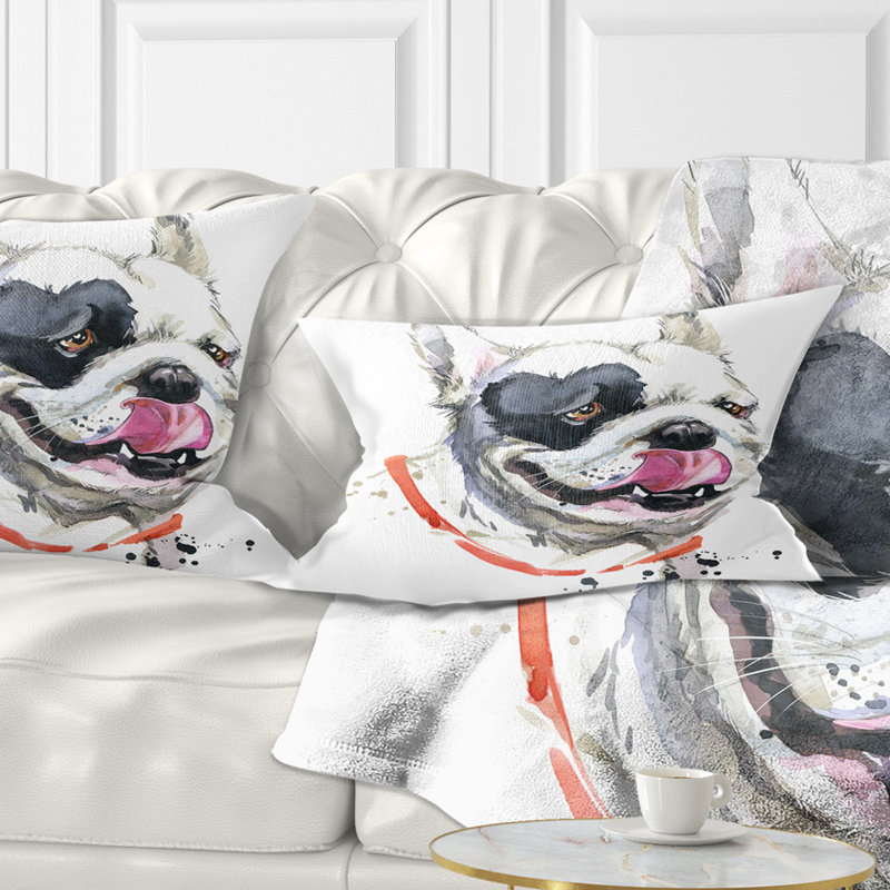 Coussin lombaire bouledogue french animal