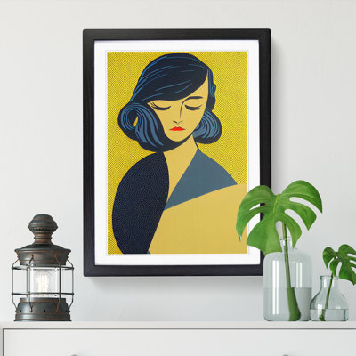 Jonesy Pop Woman in Gold - Wall Art
