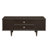 Modern Rectangle Coffee Table with Four Drawers, Two Side Hidden Storage Compartments, 47.2" Wood Coffee Table with Metal Handles and Four Solid Wood Legs for Living Room-2007699888