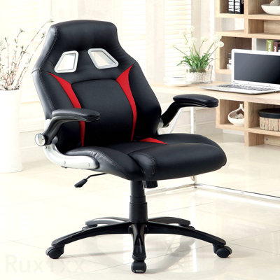 Modern Contemporary Padded Office Chair, Pneumatic Height Adjustable, With Wheel Legs