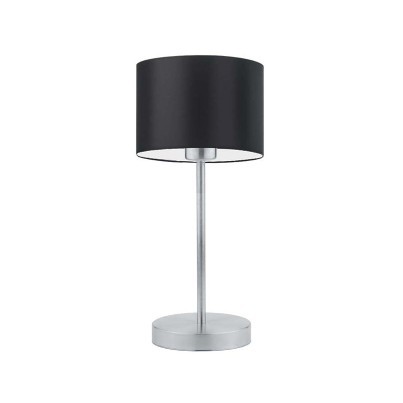 Arseny Metal Table Lamp, Silver, Black