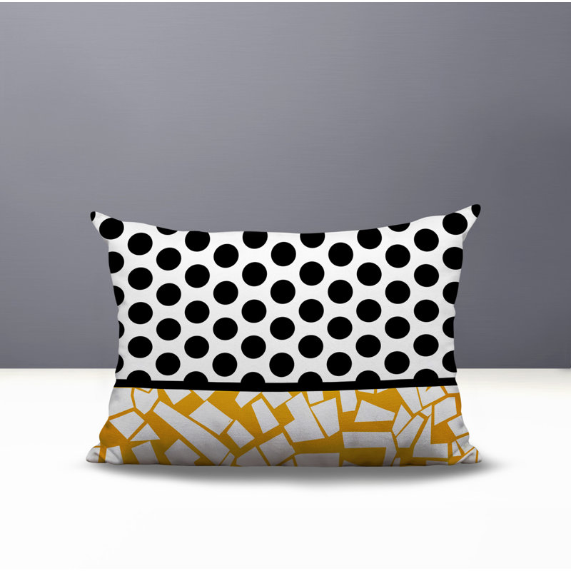 Oreiller rectangulaire réversible intérieur / extérieur Miva, Rectangulaire H 14 po x l 20 po, Jaune