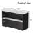 43'' Modern Kitchen Island With Storage,island Table With Led Lights & Cabinet For Kitchen