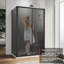 100mm W x 190mm H Hinged Framed Walk In Glass Screens with Glass