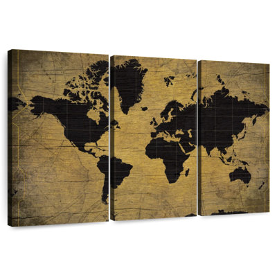Aliaz Aged World Map XLIII
