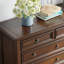Commode d'appoint en bois massif style rétro