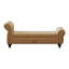 Banc de chambre 64,5 po en velours kaki avec rangement-896097669