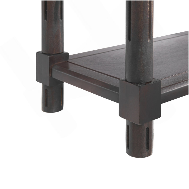 Tables de bout étroites avec tablette, espresso, Espresso