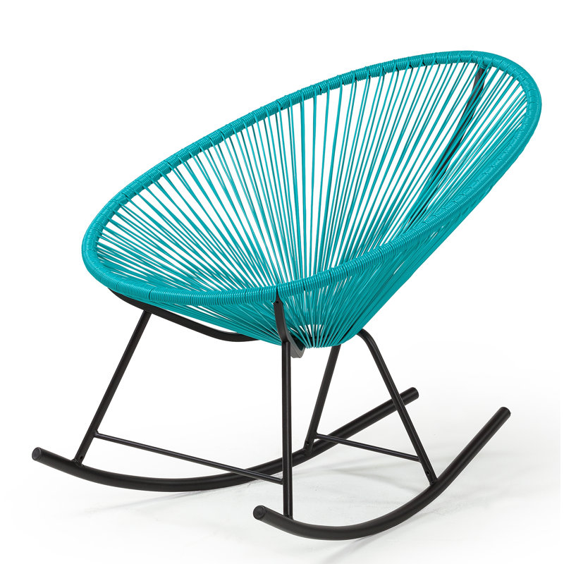 Fauteuil à bascule à bascule Meyerwood, Turquoise