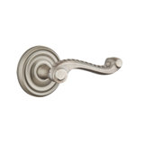 Wave/Drop Privacy (Bed & Bath) Door Lever with Round Rosette
