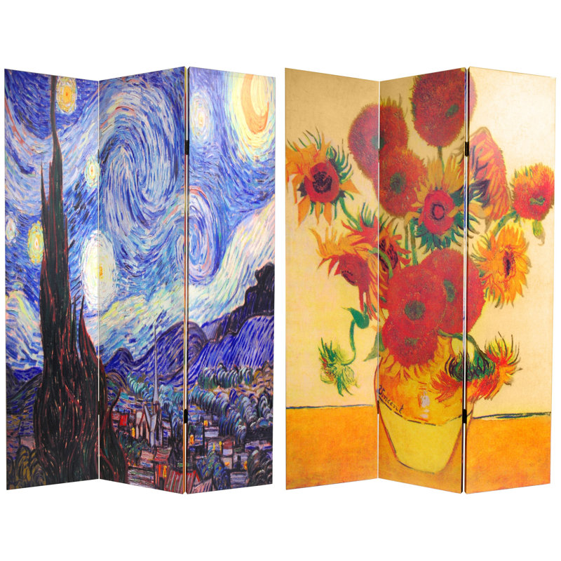 Wellston Van Gogh Room Divider, 47.25" W x 70.88" H