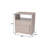 23" Gray Wood Nightstand