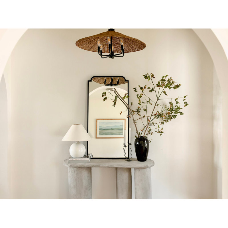 Heidi Arch Metal Mirror, Black