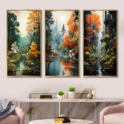 Haneesh - Forest Canvas Prints Set Of 3