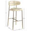 Tabouret de bar rembourré en cuir Lupita-840074834-840074842