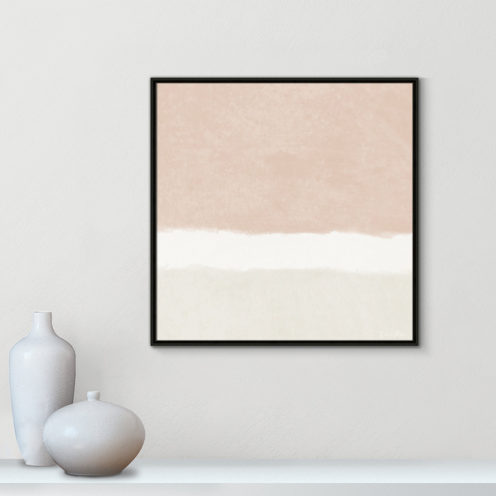 Willadeene "Slate 2" Print, 31.5" H x 31.5" W, Espresso Framed