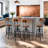 Industrial Bar Stool-Adjustable Swivel Round Wood Metal Kitchen Stool-26-32 Inch-Rustic Farmhouse-Counter Height Extra Tall Bar Height Stool-Arc-Shaped Backrest,Welded-868103239-825758791