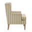 Fauteuil à oreilles rembourré en tissu 29 po avec pieds en bois massif Decker-133661163