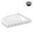 Streamline in. x 34 in. Round Corner PP Shower Base in Glossy White With Center Drain, Drain Included
