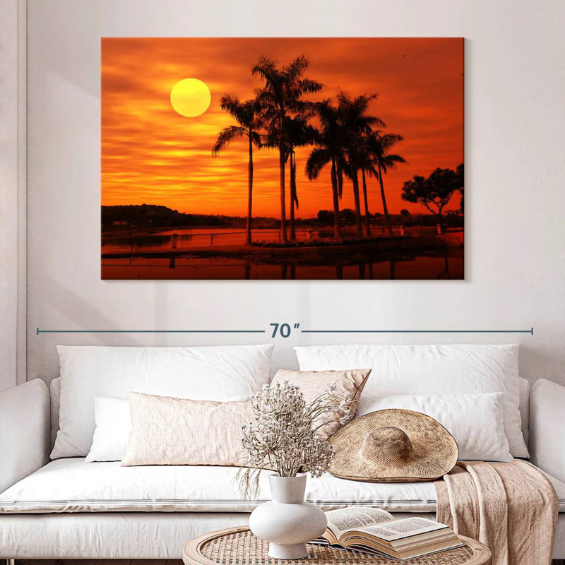 Orange Beach Scene, 34" H x 51" W