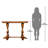 Merseyside 52'' Solid Wood Console Table