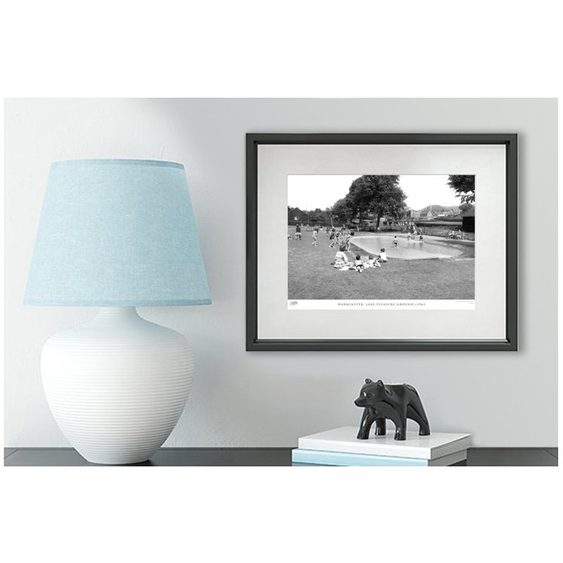 Warminster, Lake Pleasure Ground C1965 - Single Picture Frame Print, 28cm H x 36cm W x 2.3cm D