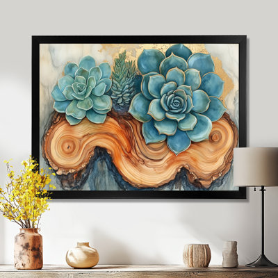 Succulentes sereines II - Affiche encadrée Agave