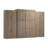 Arlex 137W Queen Wall Bed with 36W Storage Units with Doors-88513607