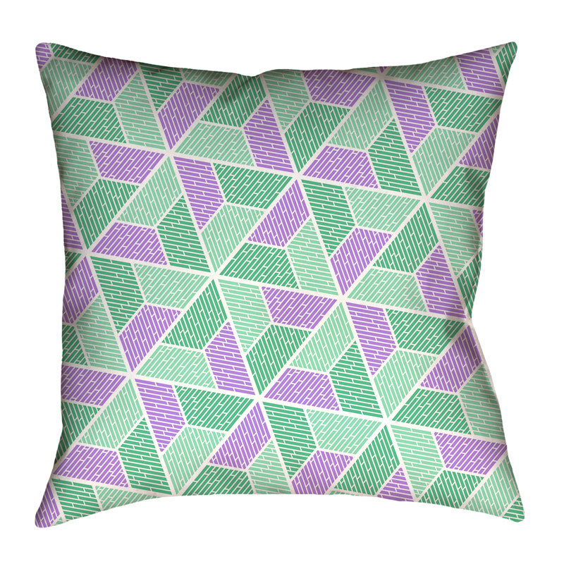 Coussin Katelyn Elizabeth, 14 po x 14 po, Rose / Mauve, Polyester