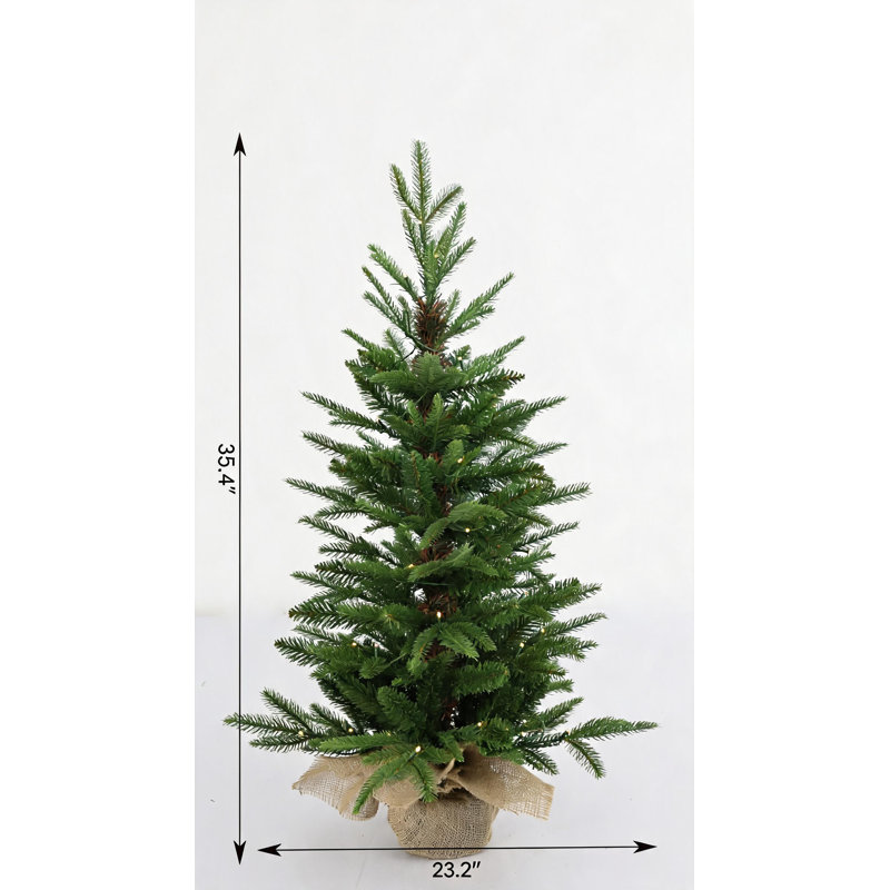 Arbre de Noël artificiel en pot 2,95 pi