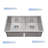 33'' L Double Bowl Stainless Steel Kitchen Sink