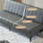 Gray Faux leather Modular Sofa bed cushion couch-1139239626