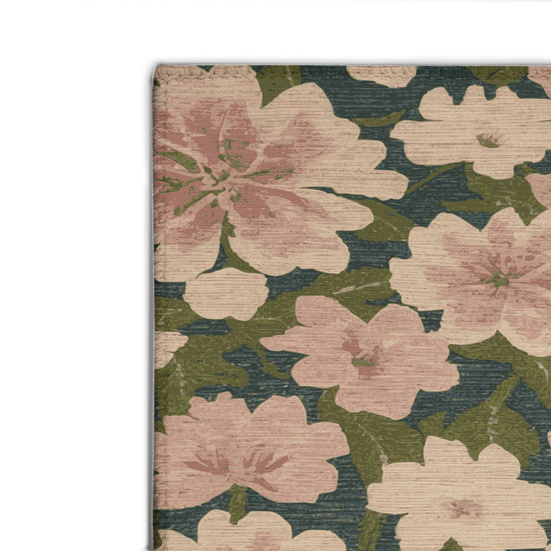 Tapis d'intérieur et d'extérieur brun Botanical, Rectangulaire 2 pi x 3 pi