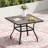 Priddis Square Steel Outdoor Dining Table-940820451