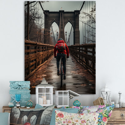 Goulds " Red Gray Brooklyn Bridge "