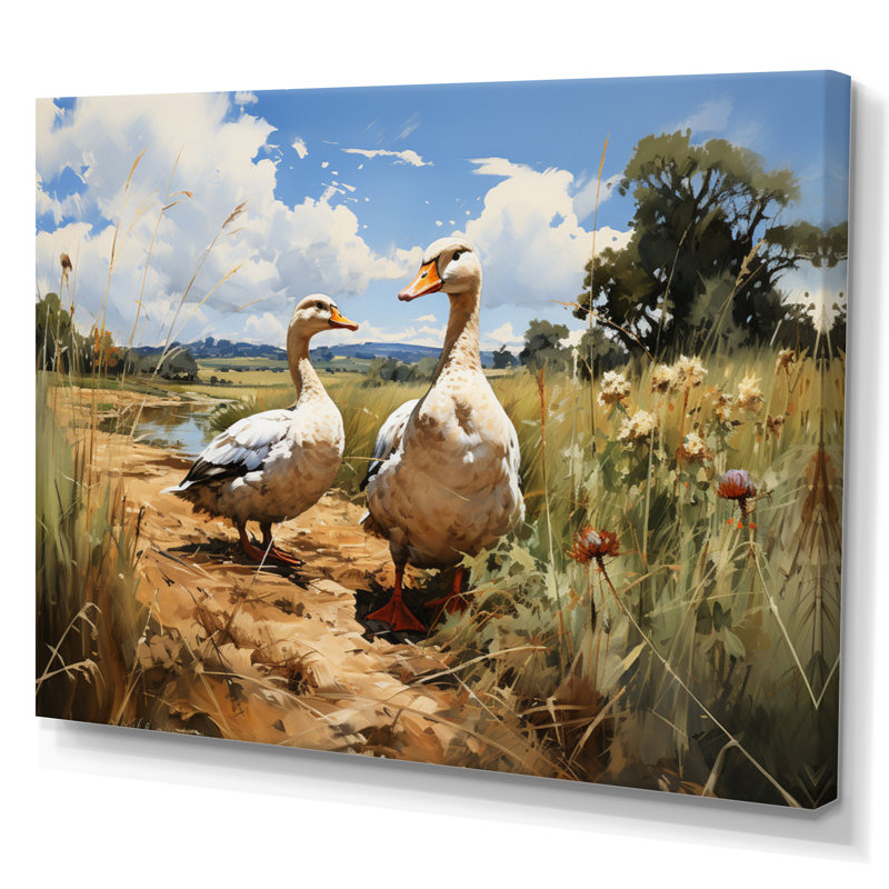 Puckies Duck Friends North, H 12 po x l 20 po x P 1 po, Toile tendue