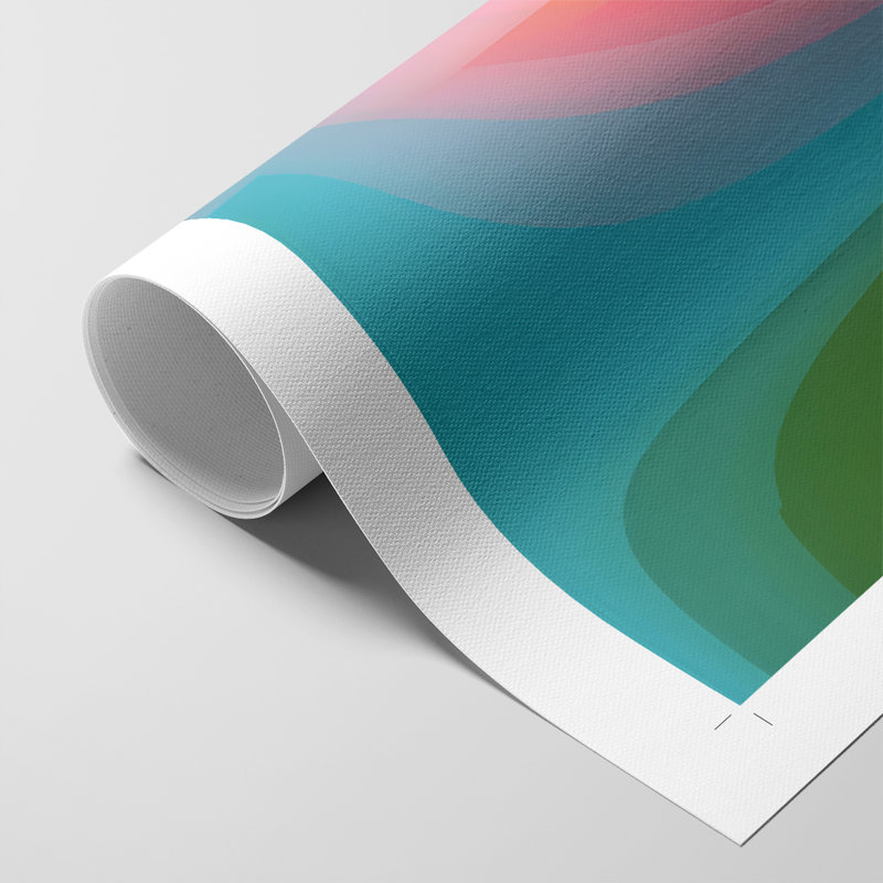 Groovy Prism Gradients I -Impression sur toile seulement - NON-CADRE, H 60 po x l 40 po