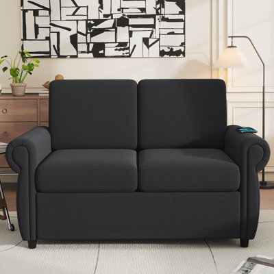 57.9" Orisfur Pull Out Sofa Bed Loveseat Sleeper