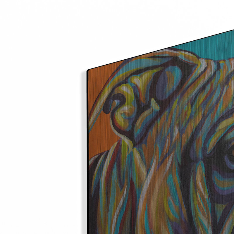 «Dog Friend I» par Carolee Vitaletti, H 24 po x l 24 po