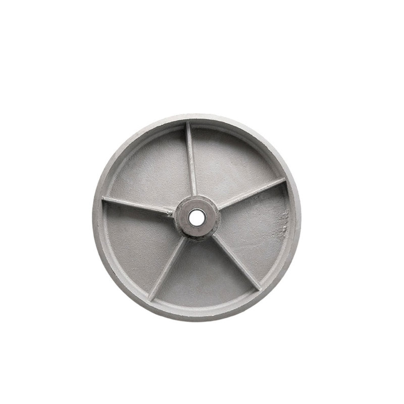 SCC - Roue en fonte semi-acier de 12 po seulement avec roulement à rouleaux - Alésage 3/4 po - 2 500 lb vide