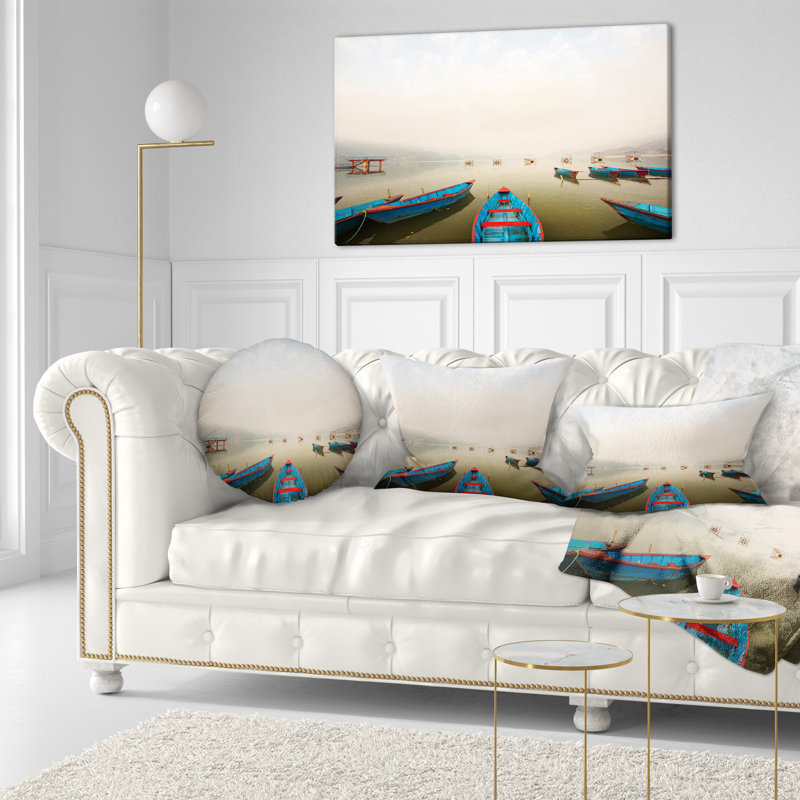 Coussin en mouvement dans un coussin lombaire mountain lake